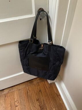 New Marc by Marc Jacobs Nylon Travel Reversible Tote Black Black